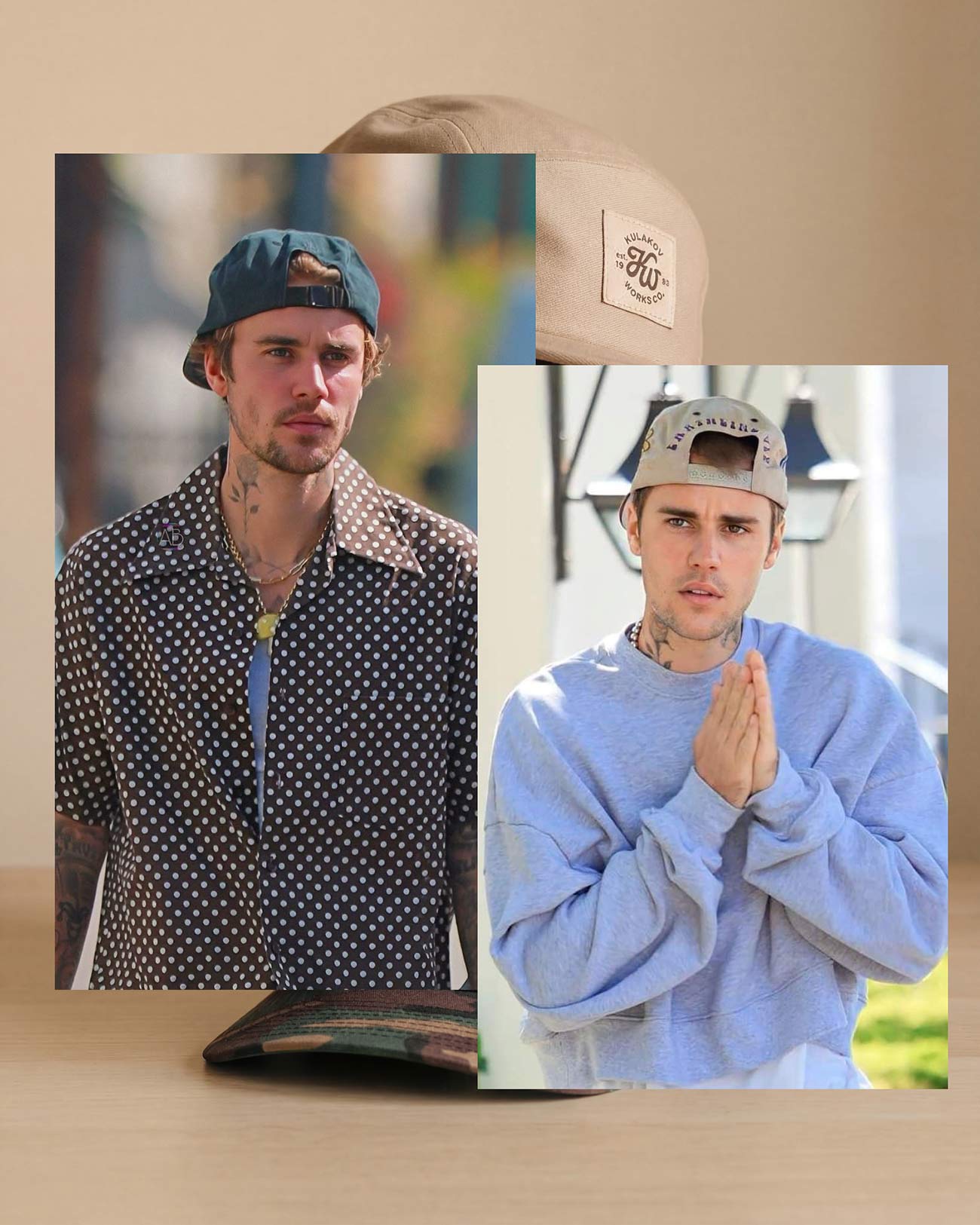 Justin Biеber в бейсболках